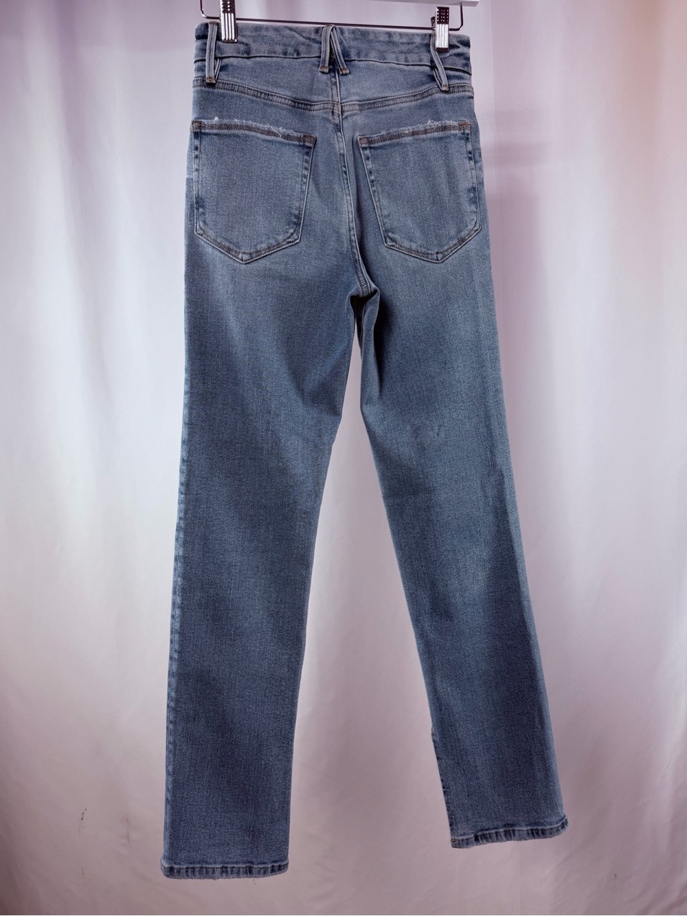Good American Good Boy Straight Jeans in Indigo 382 Blue Size 2 or 26 - Picture 7 of 9